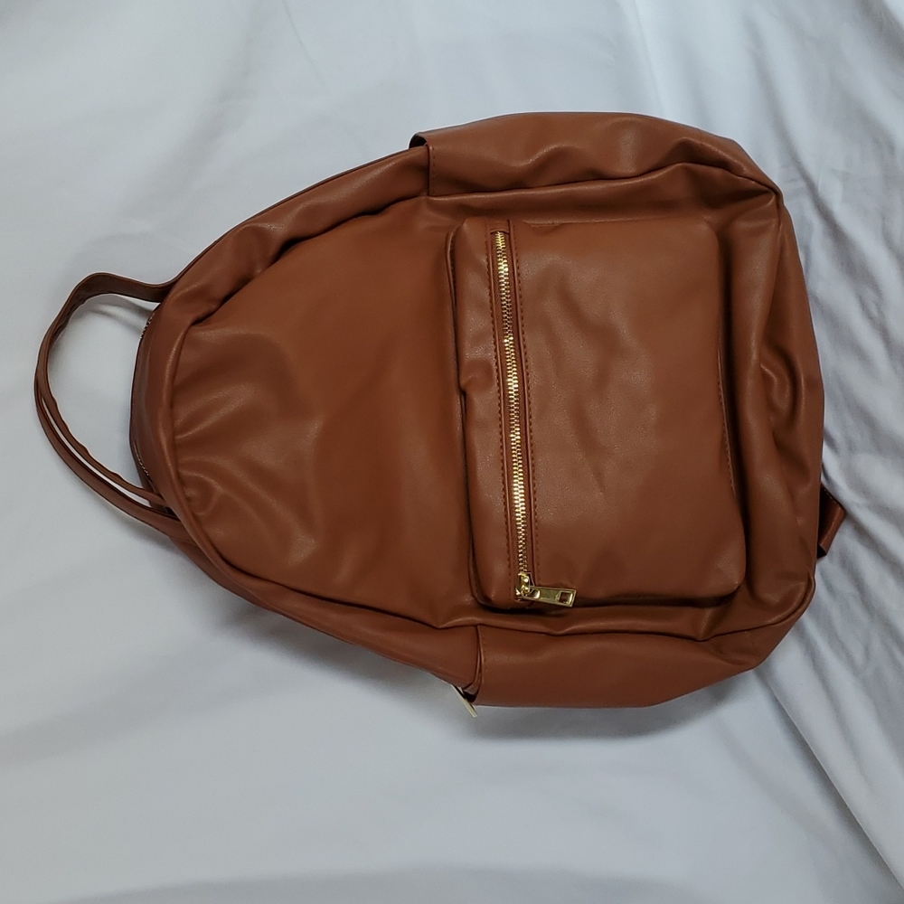NWT Faux Leather backpack - Picture 1 of 4